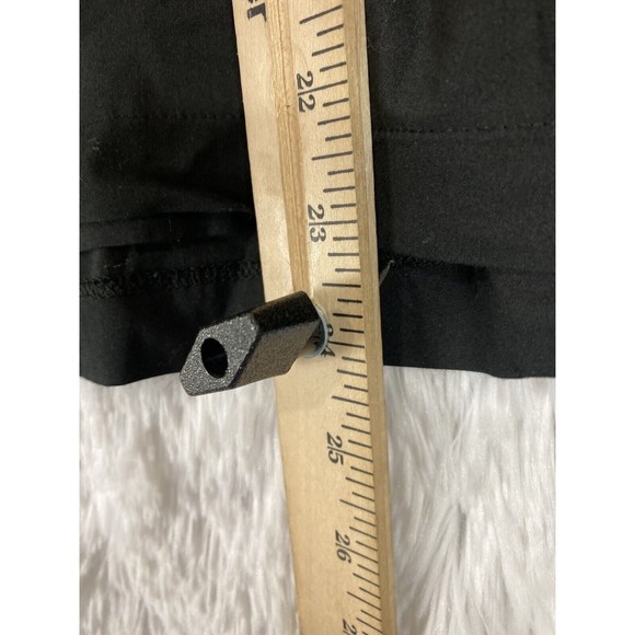 Worthington Stretch Top Womens Size 12 Black Wrap Up Fitted Long Sleeves - Picture 8 of 10